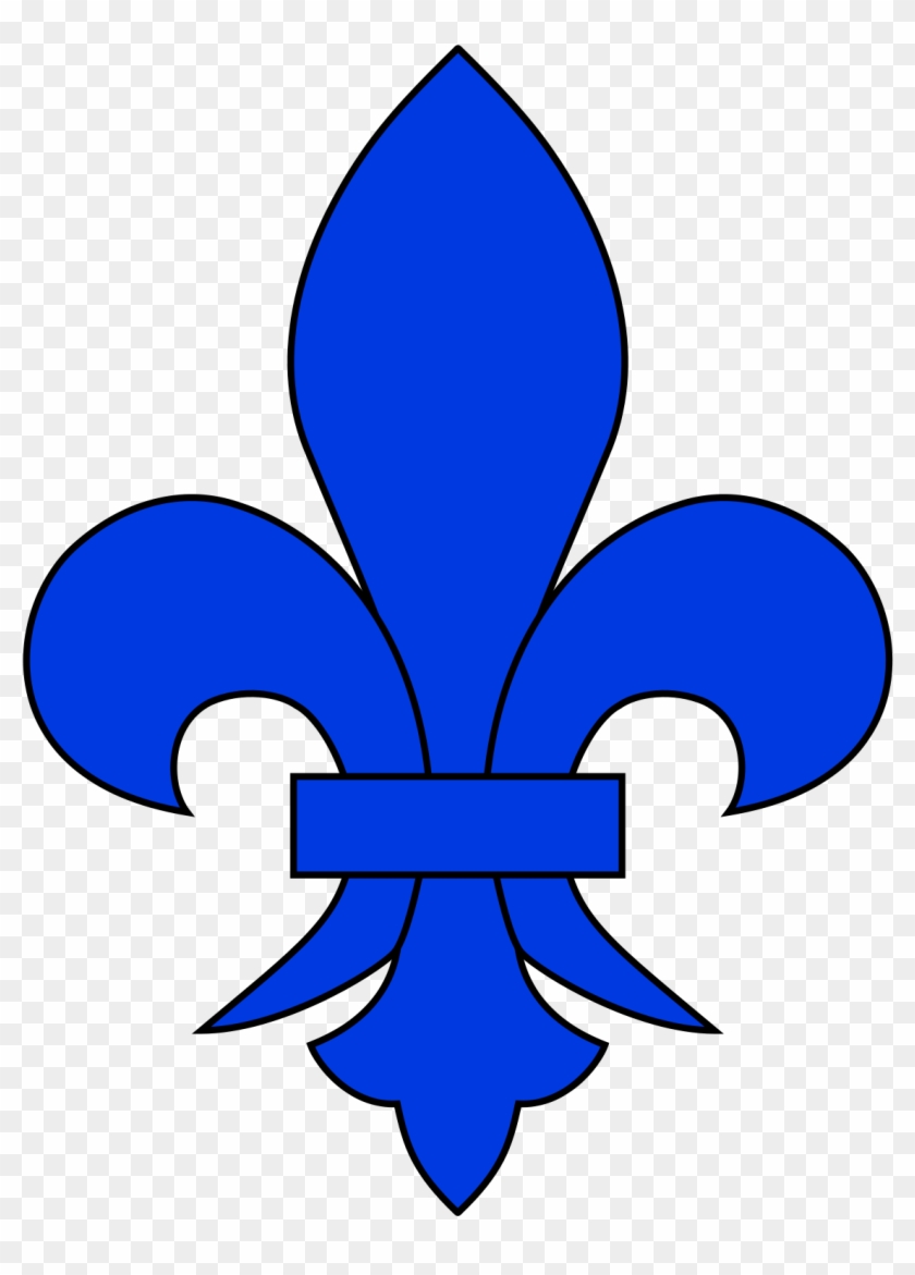 Fleur De Lis Blue Lilium Clip Art - Blue Fleur De Lis #1186211