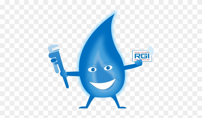 Gas Man Cartoon Character With Rgi Logo - Royal School Of Engineering & Technology #1186245