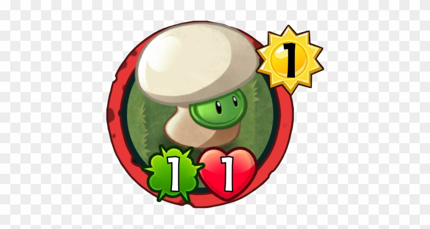 Button Mushroom - Plants Vs Zombies Heroes Peashooter #1186250