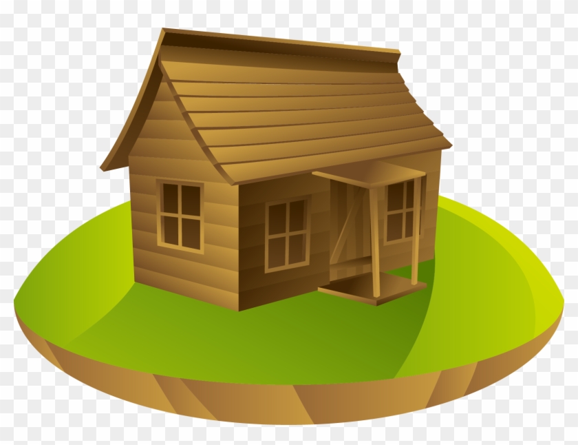 House Animation Drawing Cartoon - Cartoon Wood House #1186276