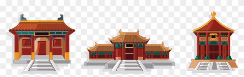 China Cartoon House Clip Art - Chinese House Cartoon #1186282