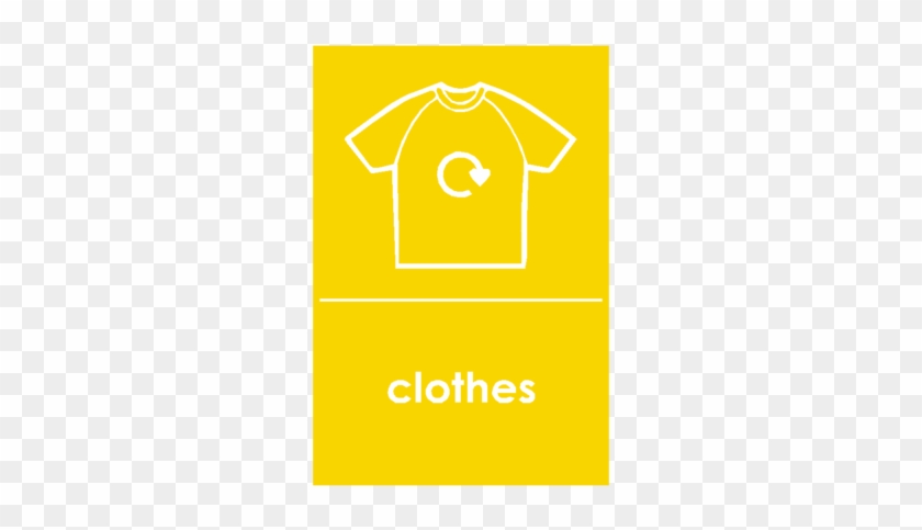 Clothes Waste Recycling Sticker - Mixed Textiles & Clothes Wrap Textile Recycling #1186499