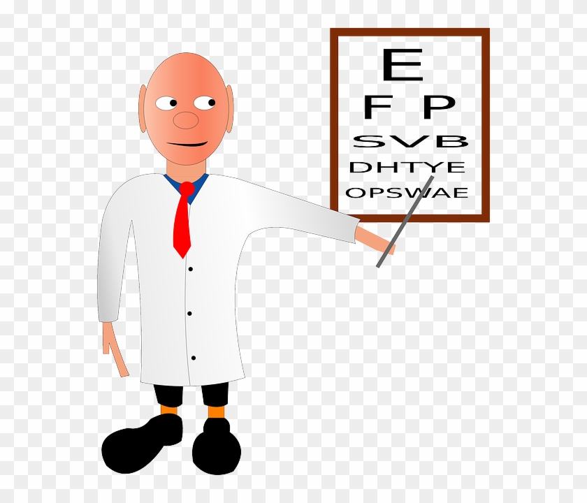 Eye, Doctor, Cartoon, Free, Check, Medical, Sight - Doctor Clip Art #1186522