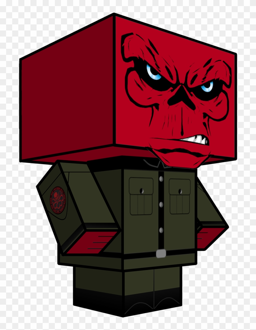 Red Skull Cubeecraft 3d-model By Jagamen - Cubeecraft Red Skull #1186553