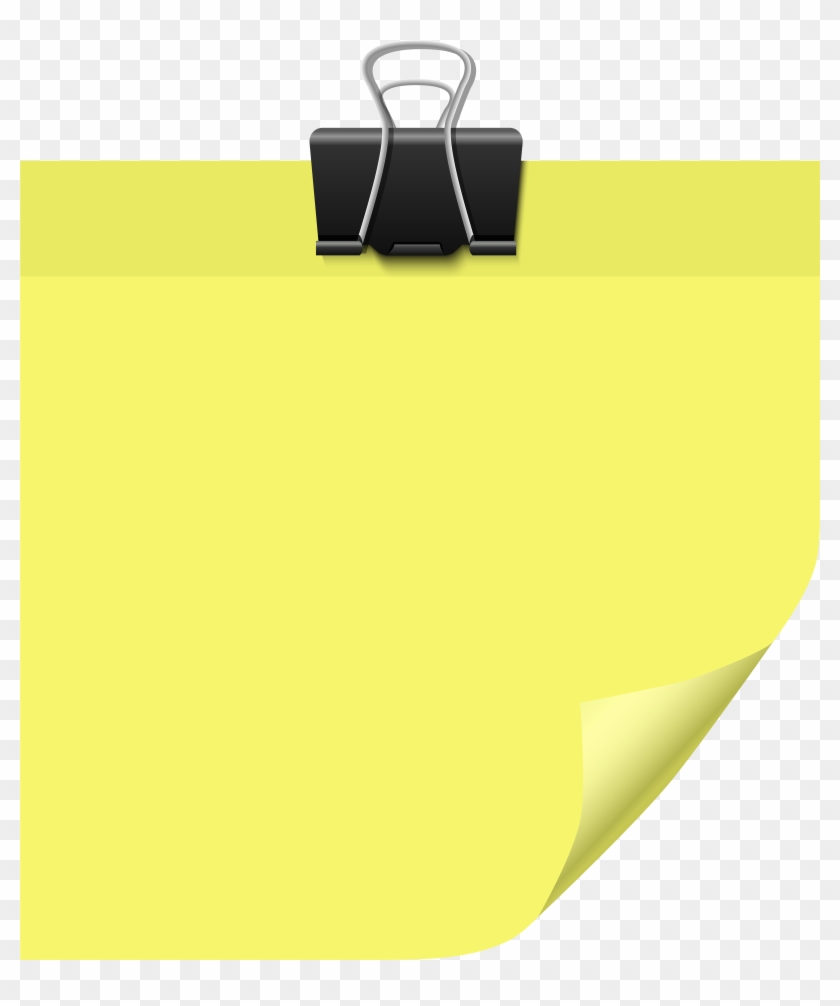 Sticky Note Yellow Png Clip Art - Clip Note Png #1186640
