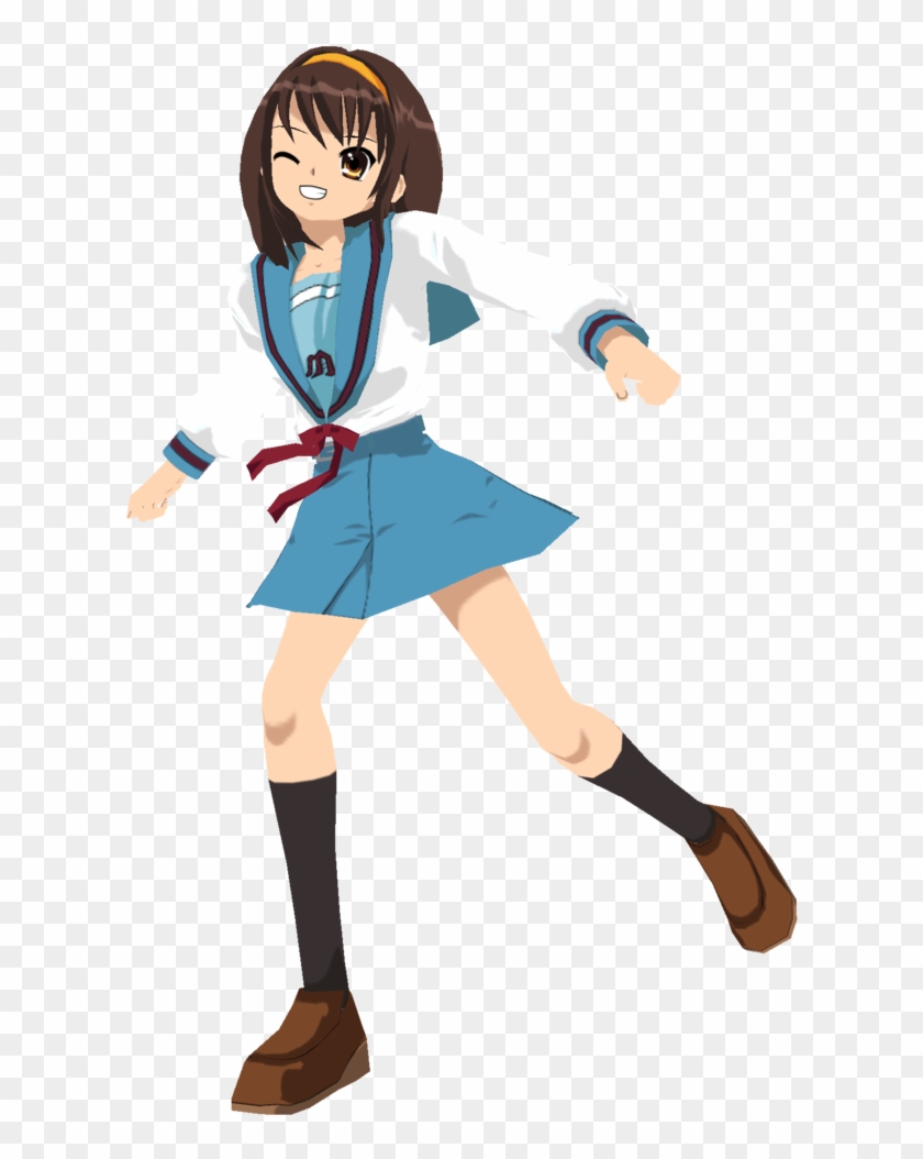 Haruhi Suzumiya Dl By Mmd Francis Co - Haruhi Suzumiya 3d Model #1186747