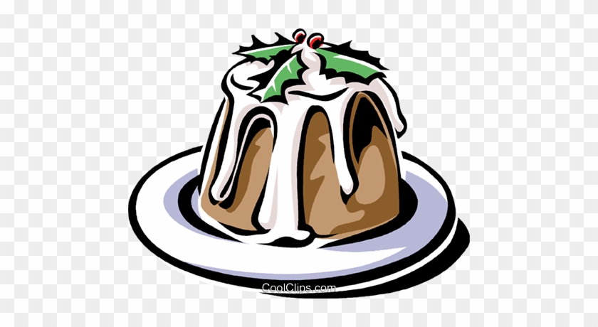 Christmas Pudding Royalty Free Vector Clip Art Illustration - Christmas Pudding #1186761