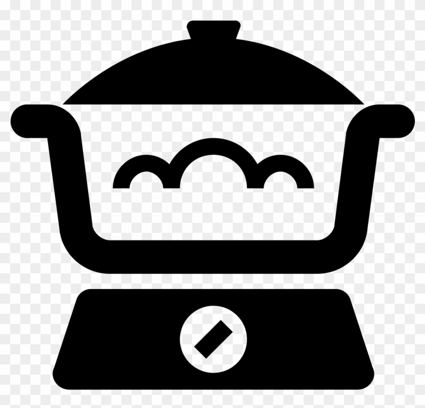 The Logo Is Of A Slow Cooker, With A See Through Crock - Utensilios De Cocina Png #1186995