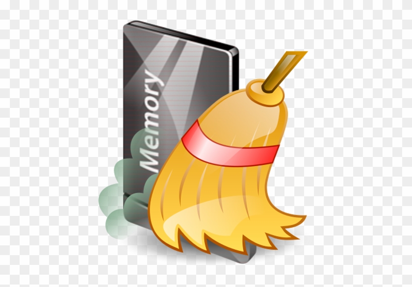 Memory Cleaner Program Works On Cleaning The Cache - Broom Emoji Ios #1187114
