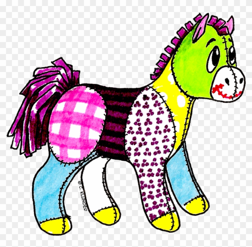 Patchwork Toy Horse By Zhorathewolverbabe - Cartoon #1187452