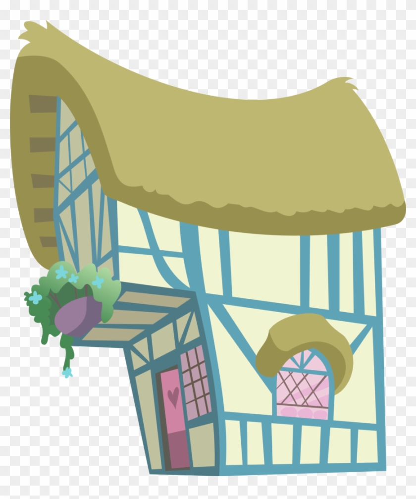 3luk, Background House, Building, House, No Pony, Ponyville, - Little Pony Friendship Is Magic #1187474