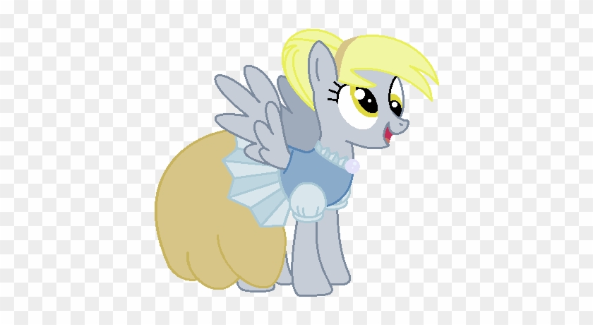 Frele-ania, Clothes, Derpy Hooves, Dress, Female, Gala - Cartoon #1187594