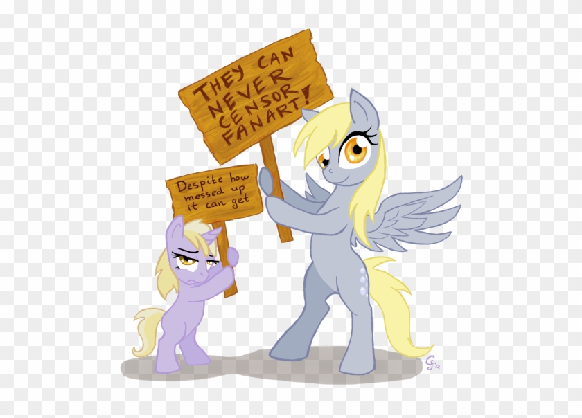 Gingerfoxy, Bipedal, Derpy Hooves, Dinky Hooves, Fanart, - Mlp Clop Fanart #1187605