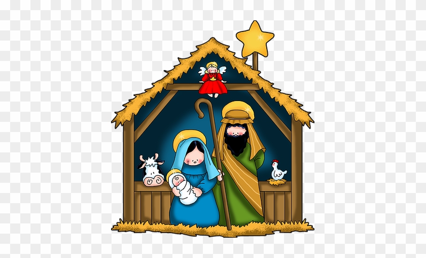 Come And Celebrate The Christmas Season As Mary, Joseph, - Nativity Scene Clipart #1187649