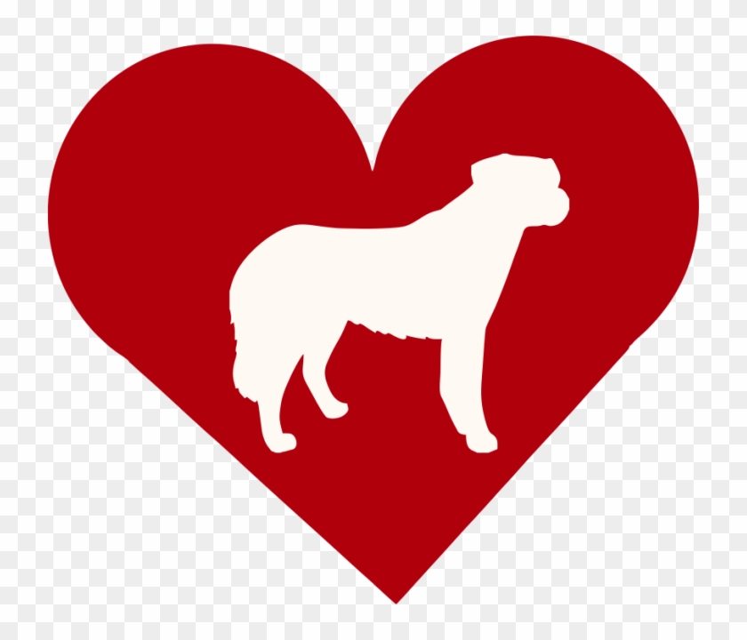 Anatolian Shepherd Dog In Heart Outdoor Vinyl Silhouette - Canaan Dog #1187661