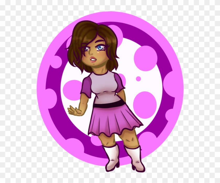 Girl In Purple By Blarien - Cartoon #1187755