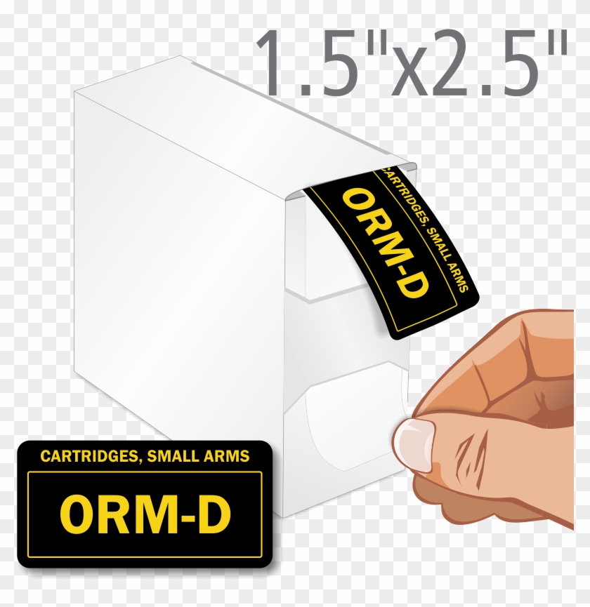 Cartridges, Small Arms Orm-d Label Dispenser - 500 Orm-d Consumer Commodity Labels (blue), 500 Labels, #1187776