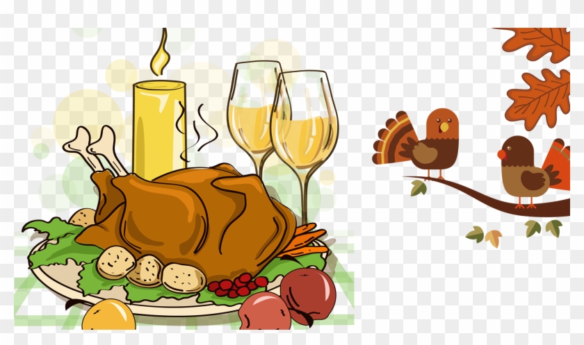 Turkey Meat Thanksgiving Dinner Cartoon - Pictuer Of Turkey For Thanksgiving Cartoon #1187791