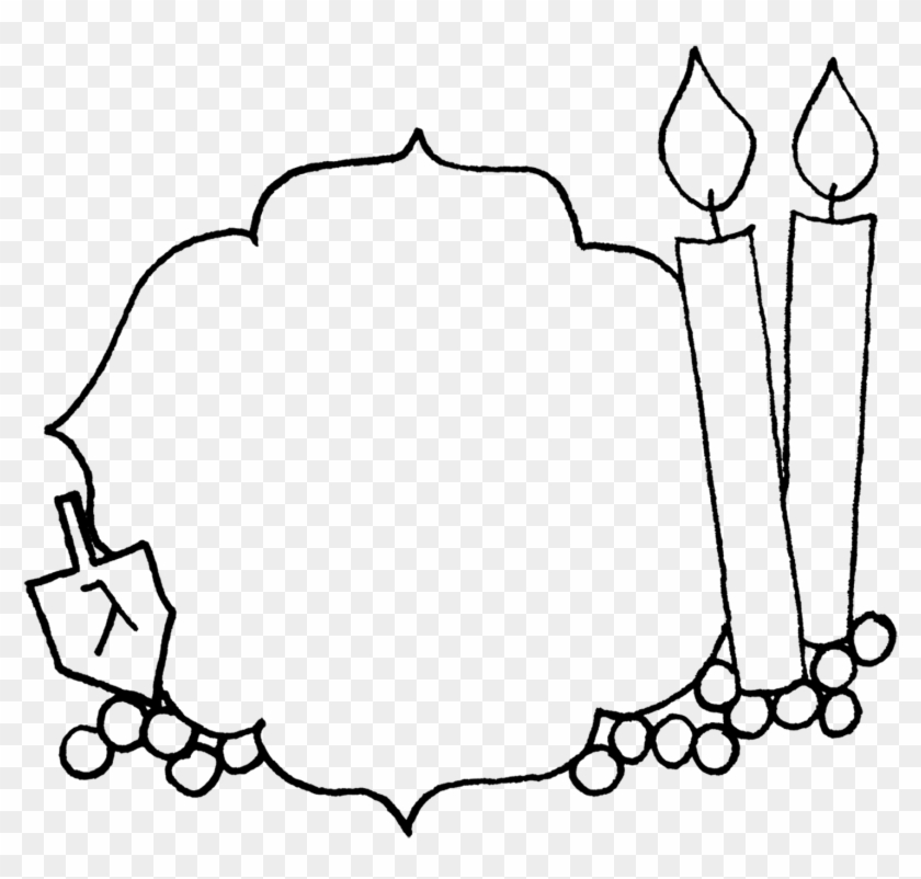 Incredible Chanukah Menorah Coloring Pages With Hanukkah - Line Art #1187843