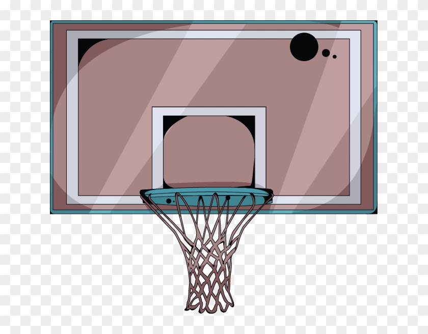 Cartoon Basketball Basketball Court Backboard - Icon Basketball Graphic Png #1187869
