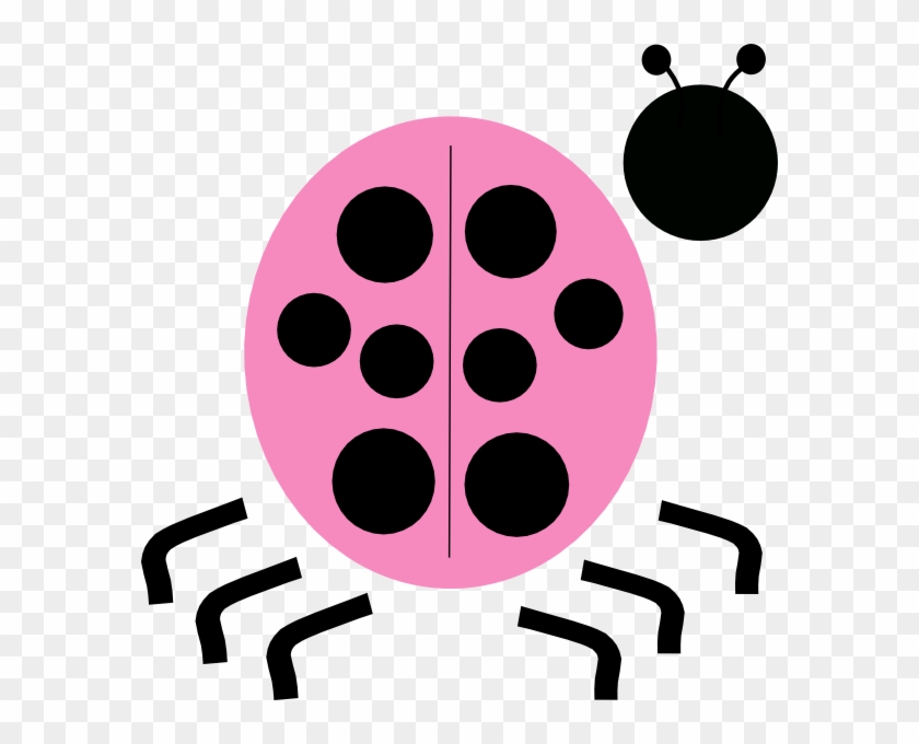 Pink And Green Ladybug Clipart - Clip Art #1187994