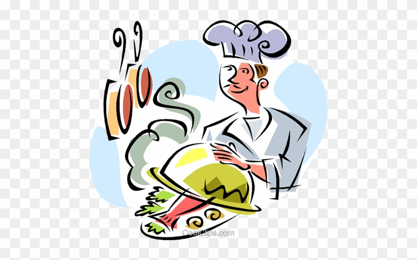 Gourmet Chef Royalty Free Vector Clip Art Illustration - Restaurant Cartoon #1188183