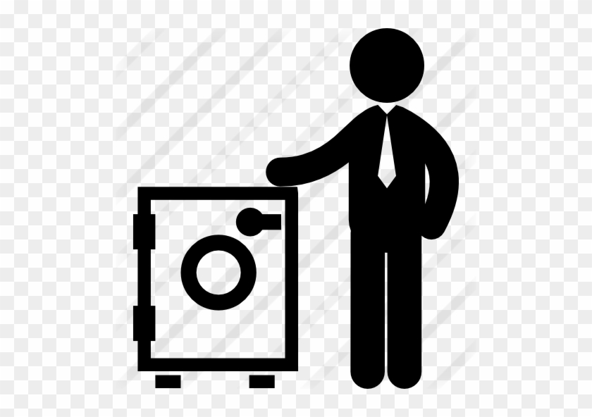 Man Standing Beside A Washing Machine Of Laundry - Yes Or No Svg #1188223
