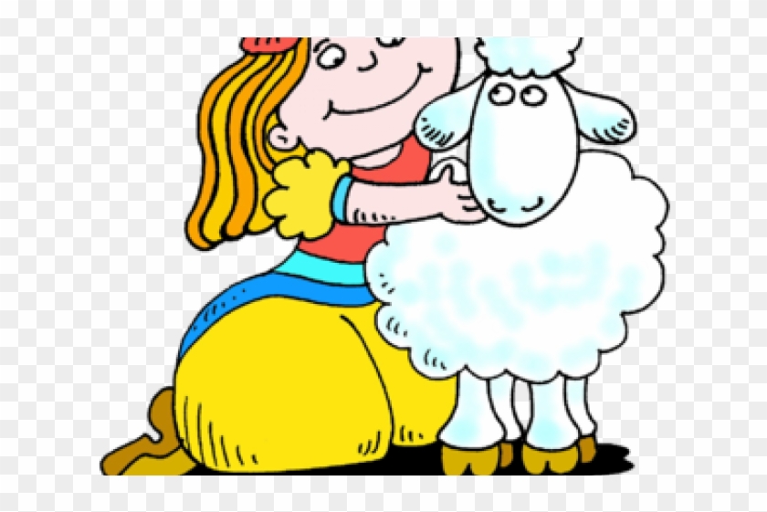 Girl Lamb Cliparts - Cartoon #1188259