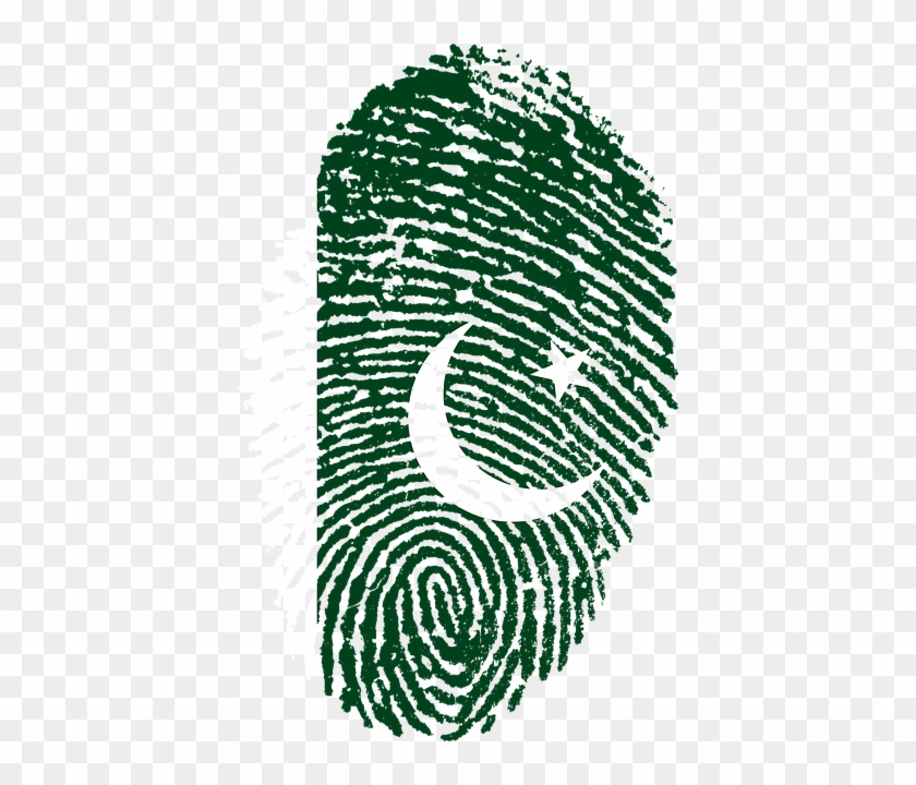Happy Independance Day - Pakistan Flag Fingerprint #1188339