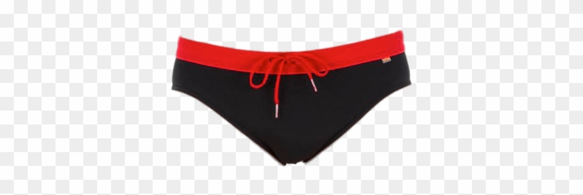 Black And Red Swimming Trunks - Red #1188369