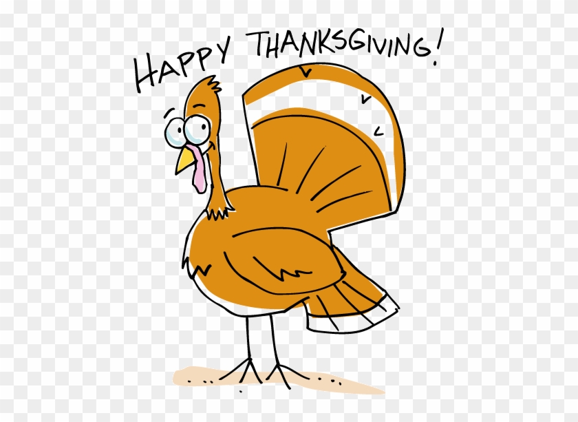 Funny Beer Can And Fried Chicken Leg Characters - Happy Thanksgiving Clip Art #1188375
