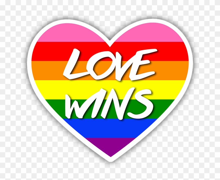 Love Wins Gay Pride Heart Flag Sticker - Dave Franco #1188460