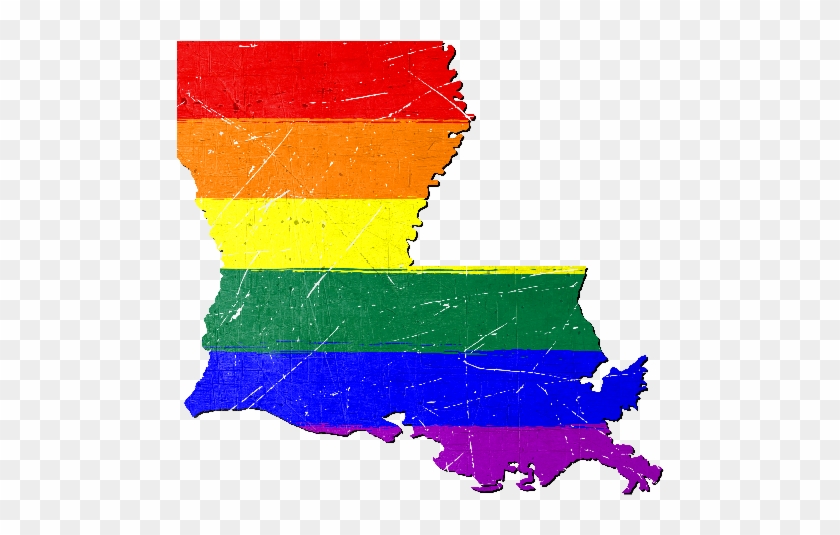 Louisiana Silhouette Lgbt Pride Flag - Louisiana Home Svg #1188471