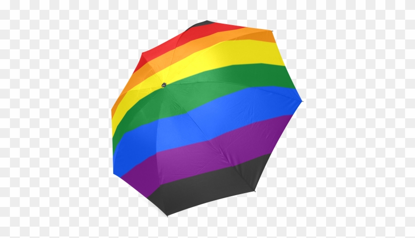 Gay Pride Rainbow Flag Stripes Foldable Umbrella - Rainbow Flag #1188489