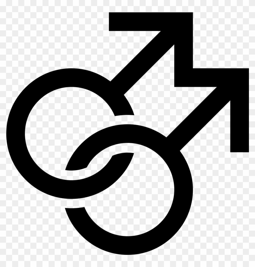 Gay Pride Icon - Double Male Symbol #1188550