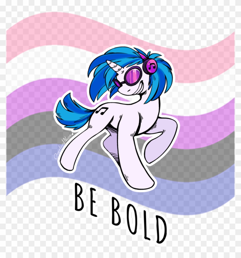 Overlordneon, Dj Pon-3, Female, Genderfluid, Genderfluid - Drawing #1188576