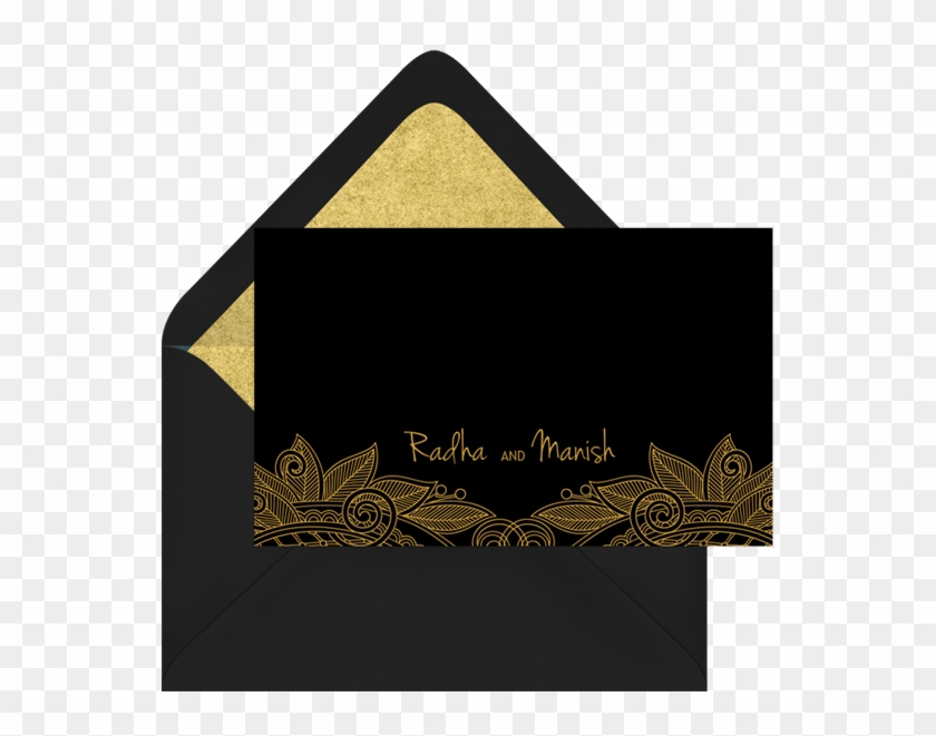 Leaf Outlines Thank You Note In Black - .com #1188709