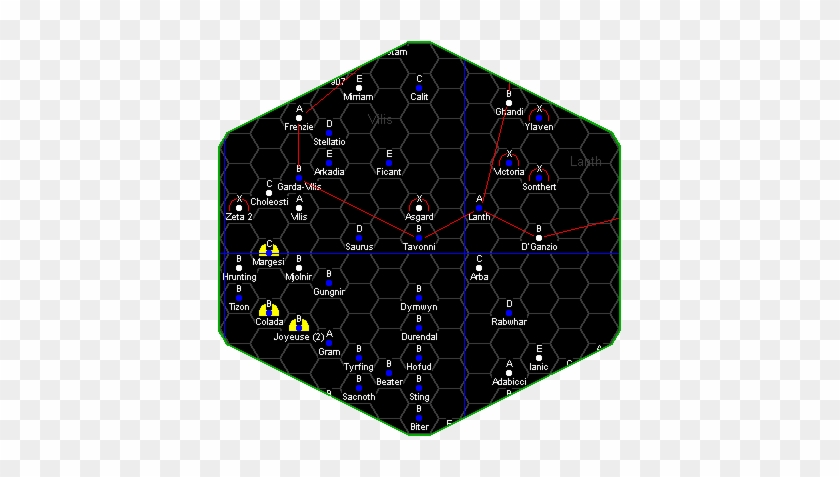 J-6 Map Of Space Around Tavonni - Circle #1188737