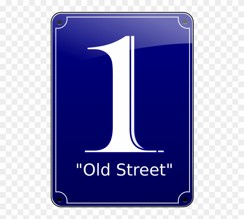 Old Street Sign No 1 Clipart Icon Png - Mesomorfo #1188826
