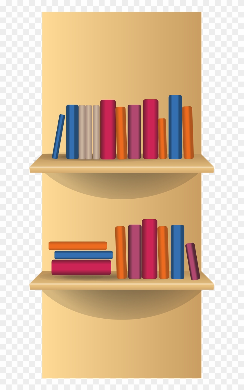 Empty Bookshelf Clipart - Classroom Furniture Clipart Png #1189028