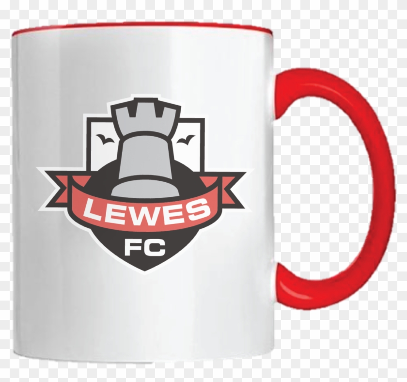 Mug In White/red Handle - Lewes F.c. #1189286