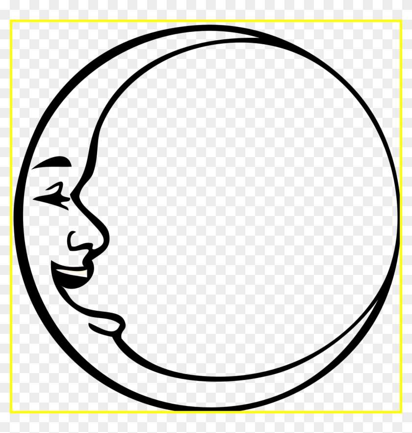 Best For U Triple Moon Symbol Outline Clipart To Use - Black And White Crescent Moon #1189325