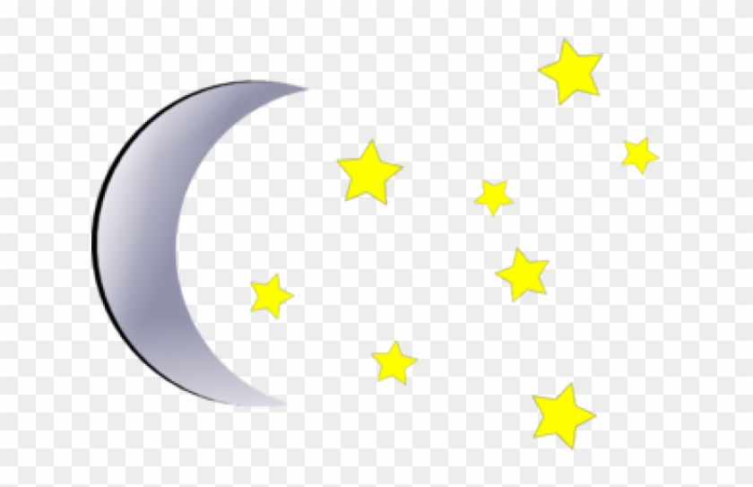 Moon And Stars Clipart - Moon And Star Clipart #1189412