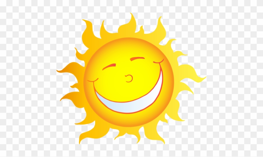 Pin Sun Moon Stars Clipart - Smiling Sun Cartoon #1189427