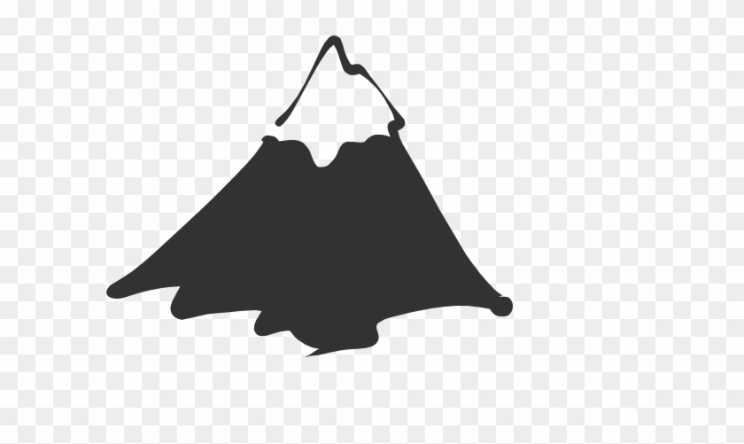 Hidef Mountain Clip Art At Vector Clip Art Online - Mountain Clipart Black And White #1189453