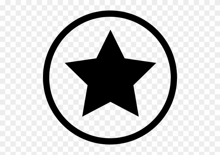 Color - Black Star In Circle Logo Name #1189507