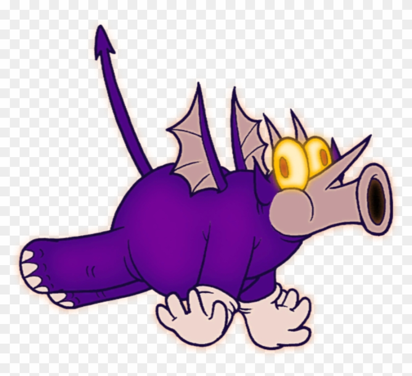 Fat Demon Spit - Cuphead Large Purple Demon #1189540
