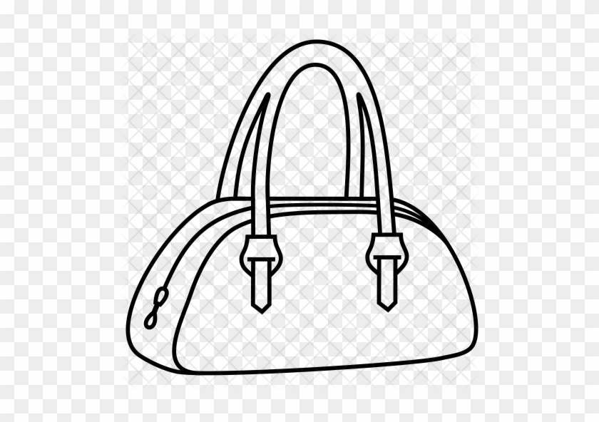Bag Clip Art - Drawing Of Ladies Bag #1189584