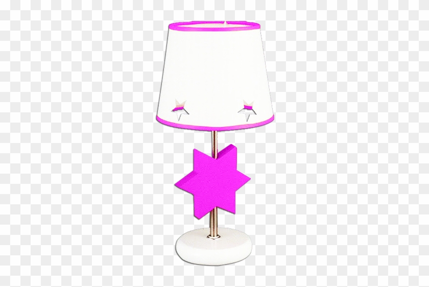 #lampara #sobremesa #estrella Blanco-rosa Con #pantalla - Wine Glass #1189622