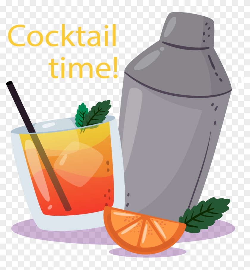 Ice Cream Orange Juice Cocktail Orange Drink - Vector Graphics #1189669